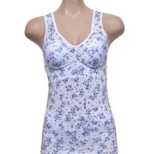 (린다) 플로럴 패턴 시원한 인견 여성 몰드 브라런닝