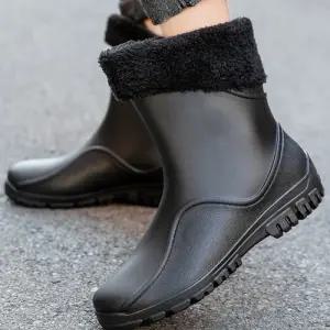 남성 겨울 털안감 탈부착 데일리 레인부츠 TAIN29