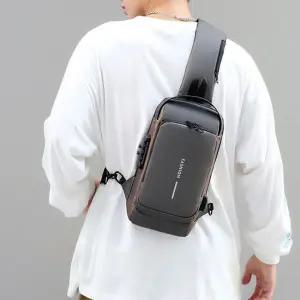 프라이버시 비밀번호 잠금 방수 소재 스포츠 크로스백 iuM7+4Vxo