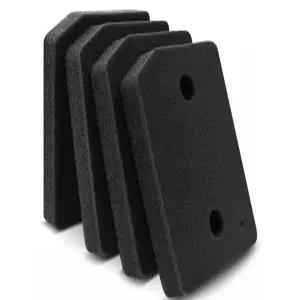 4팩 밀레 9164761 건조기 폼 필터 교체용 콘덴서 히트 펌프 미세 및 거친 스펀지 베이스 207x157x30mm