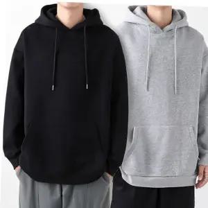 남자긴팔 쭈리 면 후드티 빅사이즈 무지 디자인 남자 티셔츠