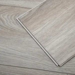 디플랫 방수 SPC 바닥재 클릭 잠금 48x6 인치 5mm 리지드 코어 럭셔리 비닐 판자 칸타 오크 우드 룩 바닥