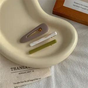 파스텔 일자 집게머리핀 헤어집게핀 클립 세트 FS011 YTn6+7BYP