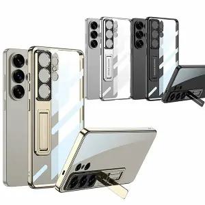 갤럭시 s26 울트라 초슬림 카본 스탠드 투명 하드 범퍼 기본형 디자인스킨 케이스