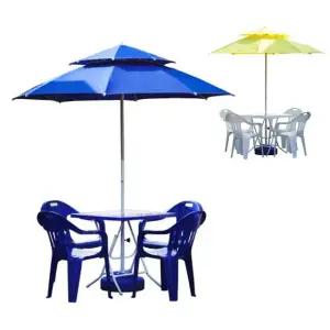 야외용 테이블 파라솔 세트 정원용 베란다 테라스