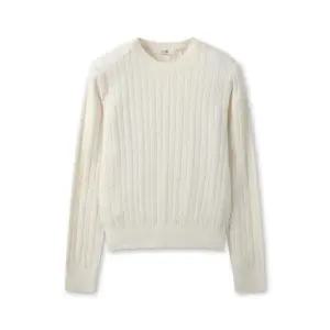 여성 커스타드얀 케이블 스웨터 MSG1ER2932