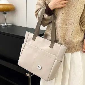 캔버스백 캔버스 숄더백 많은포켓 출퇴근룩 대학생 가벼운가방