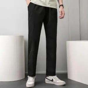 밴딩 면바지 슬랙스 허리밴딩일자팬츠 남성 레저팬츠 3컬러