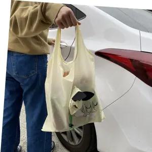 보조가방 접이식 장바구니 강아지 시장가방