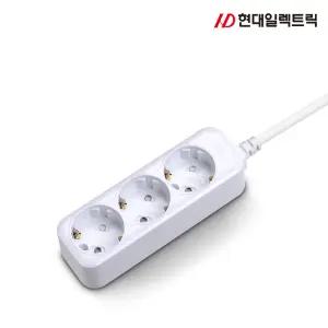 현대 일반 접지 멀티탭 3구 (16A) 멀티 콘센트