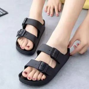 여성 두줄 버클 여름 데일리 EVA 방수 슬리퍼 WFF619D