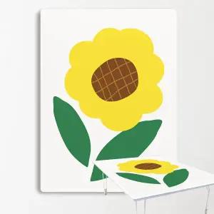 MP 집들이선물추천 원룸 거실 그림 액자 겸용 접이식 좌식 테이블 05-드로잉해바라기