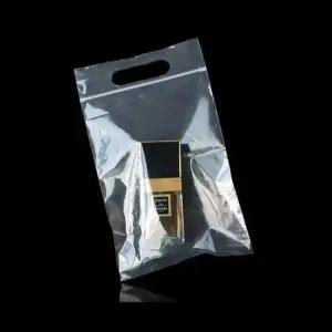 투명 PE 지퍼식 쇼핑 팬시봉투 18cmX25cm +5cm 300매