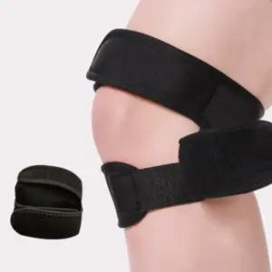 1개 무릎보호대 슬개골 아대 보호벨트 무릅 밴드 이중 무릎 고정 보호대 찍찍이 등산