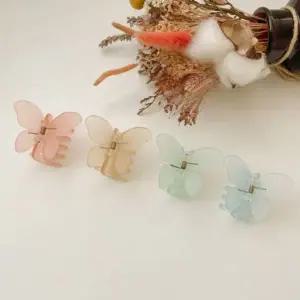 GGD 578GIY96 무광 나비 미니 나비 헤어 집게핀