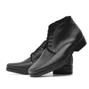 남자구두 인조퍼 남자 정장 구두 방한화 겨울 신발 보온 털구두