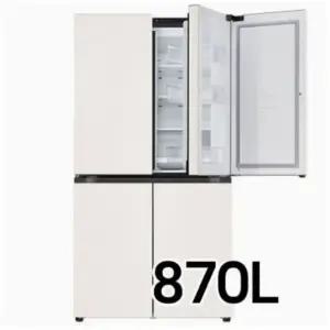 LG전자 T873MEE111 오브제컬렉션 네이처 4도어 1등급 양문형 냉장고(베이지) 재고보유si