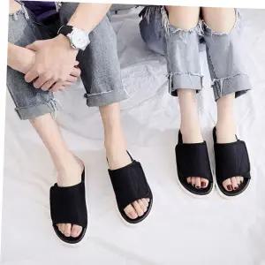 디자인슬리퍼 남녀공용 편한 쿠션 폭신 슬리퍼 실내화 찍찍이슬리퍼