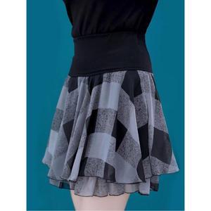 라인댄스 꽃무늬 프릴 치마 힙스카프 안감 의상