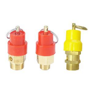 3-15 바 1/8인치 1/4인치 3/8인치 1/2인치 BSP 수컷 황동 에어 안전 밸브 릴리프 압력 해제 공압식 컴프레서