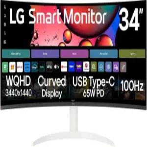 스트리밍 TV QHD 1440p 울트라 와이드 스크린 USB 타입-C 65W PD 1800R webOS HDR10 100Hz 내장 스피커