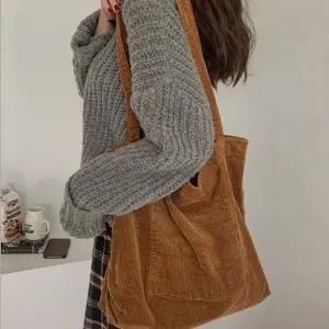 심플 코듀로이 빅 숄더백 UN-1113