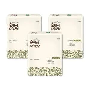 [온누리상품] 샐리의법칙 순면이좋은날 트리플순면 생리대 대형 14P 3팩