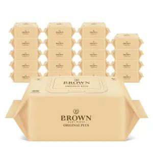 브라운 물티슈 아기물티슈 오리지널 플러스 80매 캡 10+10팩
