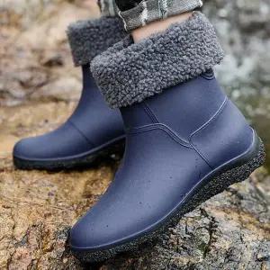 사계절용레인부츠 남자 비올 때 예쁜 심플 레인 슈즈 장화 데이트 패션