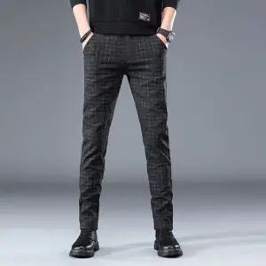 데일리패션 IS-GFP19 / 2컬러 남성 체크 일자팬츠 Jdj3+8kWY