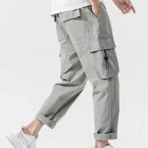 남자 스트링 바지 밴딩 팬츠 조거 데일리 스타일 fKS6+3VgX