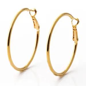 14K 골드필드 빅 심플 링 귀걸이 qge6+9rFs