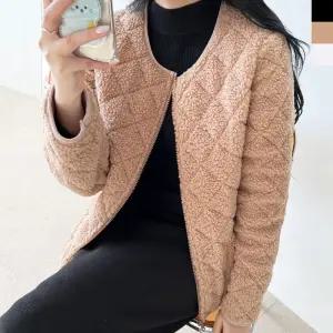 [제이프로젝]KYI 80403 여자양털뽀글이누빔패딩자켓 여성의류 여자패딩 패딩 점퍼 뽀글이