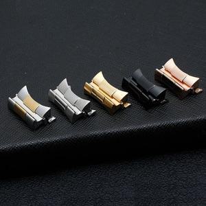 Submariner 시계 호환용 호환용 밴드 호환 용 롤렉스 20mm 곡선 엔드 링크 고무 가죽  금속   2pcs