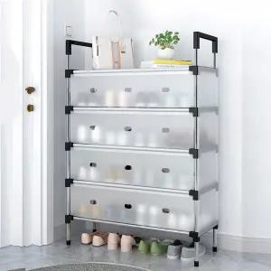 신발정리대 커버형 현관 수납 선반 신발 정리대 정리함 신발장