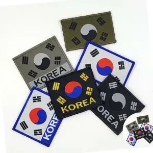 밀리터리 대한민국 태극기 자수 와펜 G ROKA