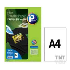 티앤 A4 셔츠 전자시 어두운색 3매 원단프린트 티셔츠전사지 옷프린팅