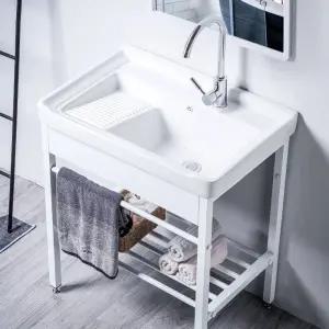 주방 간이 씽크대 미니 플라스틱 탕비실 소형 보조 사무실 개수대