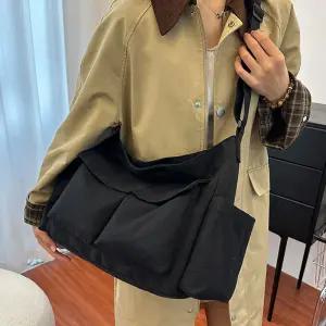 여행용 가방 크로스백 여성 블랙 숄더 캔버스 데일리
