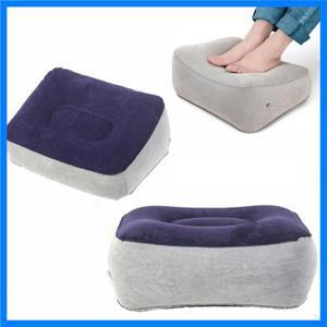팽창식 발 받침대 베개 PVC 발 받침 에어 베개 쿠션 여행 사무실 가정용 다리 받침 편안한 발 도구 책상 아