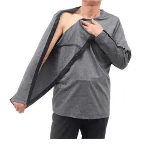 팔깁스옷 트임복 상의 티셔츠 쇄골주사 환자복 어깨 긴팔 깁스 수술 단체복 팔깁스 병원