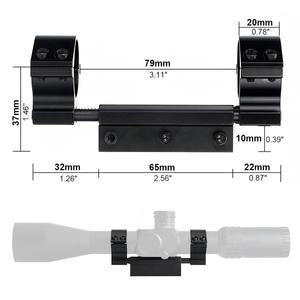 전술 듀얼 링 25.4/30mm 제로 리코일 마운트 사냥 액세서리 (11mm/20mm 도브테일 피카티니 레일 전술 스코