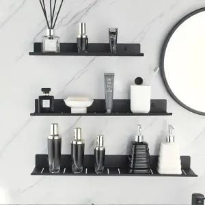 접착식 욕실 60CM 선반 세면대 다용도 무타공코너 수납 모서리 수납장