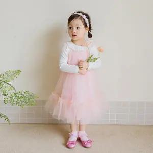 [아이러브제이] M.리리오 프릴 망사 원피스 MYSOP02