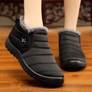 남녀공용 겨울 방한 패딩 기모 슬립온 신발