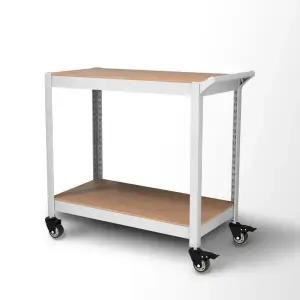 아트박스/스피드랙 홈던트하우스 트롤리 카트 바퀴선반 2단800x400x750