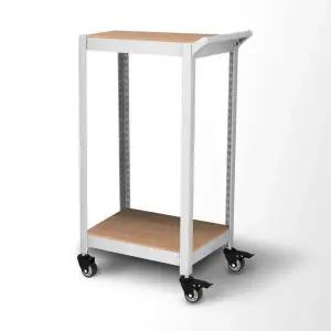 아트박스/스피드랙 홈던트하우스 트롤리 카트 바퀴선반 2단600x400x900