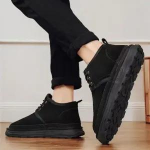 남성 기모 앵클 워커 부드러운 로우핏 신발