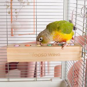 YOOOS 윙 버드 토이 & 버드 퍼치, 버드 나무 블록 씹는 장난감 앵무새 먹이 찾기 및 퍼즐 장난감 앵무새 새장 액세서리 앵무새 앵무새 앵무새 앵무새 앵무새 앵무새 앵무새 앵무새 앵무새 앵무새 앵무새 앵무새 앵무