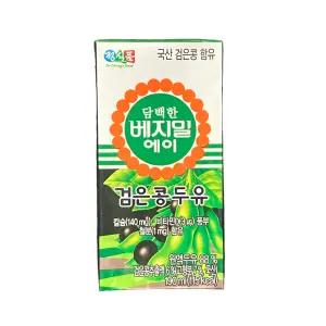 정식품 담백한 베지밀A 검은콩 두유 190ml 16개